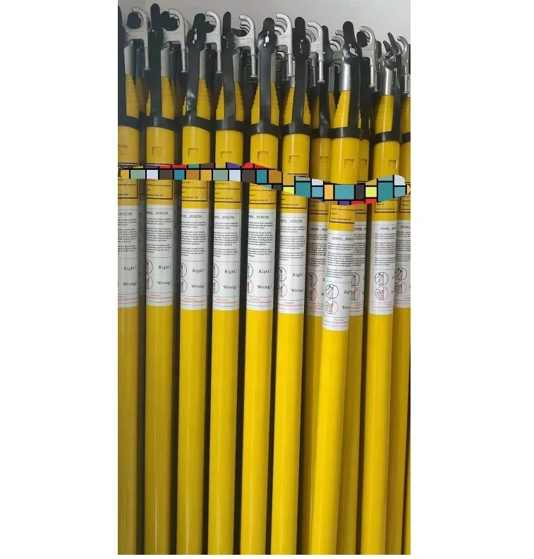 11KV/33KV High Voltage FRP Fiberglass Telescopic Hot Stick