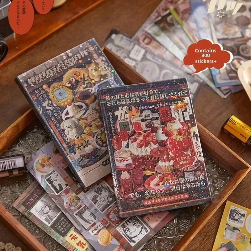 

1 комплект, 45 листов/шт., винтажные декоративные наклейки, книга для ноутбука, Kpop, скрапбукинг, журнал, кавайные наклейки, детский подарок