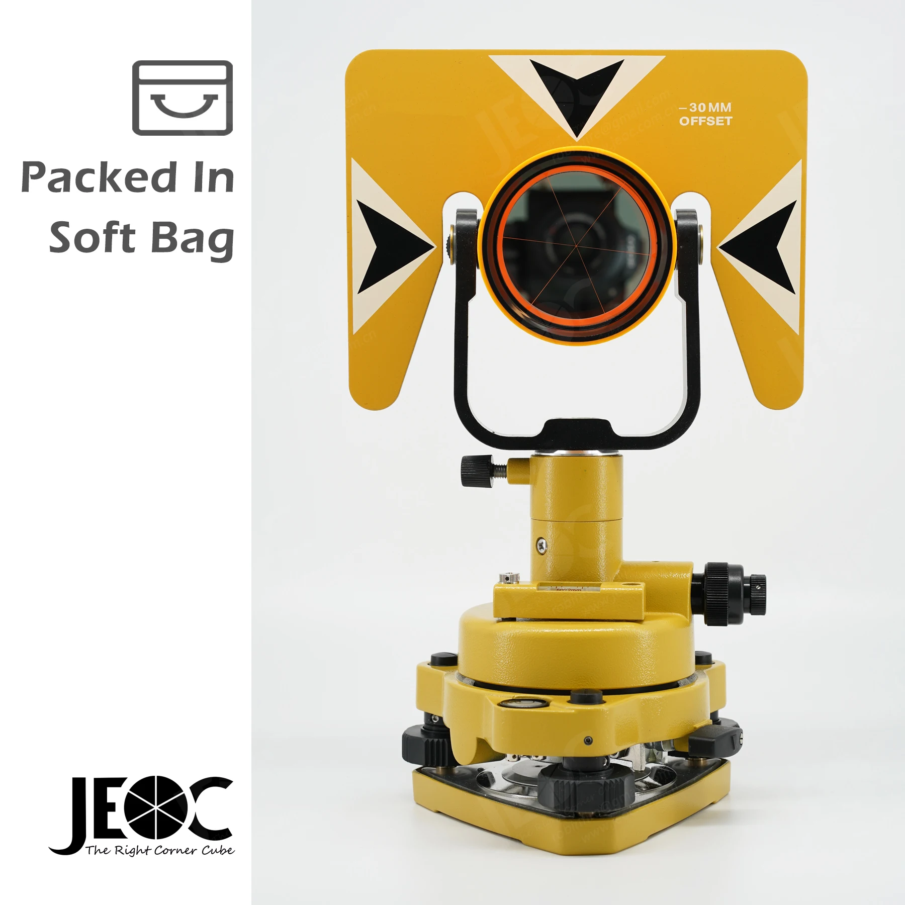 JEOC Prism & Tribrach Set, Surveying Reflector for Nikon Total Station System, Land Surveying Equipment Accessories