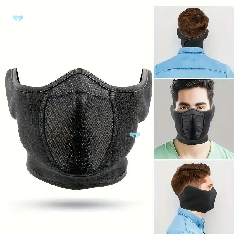 1pc/Winter Windproof And Cold Proof Thermal Mask Earmuffs