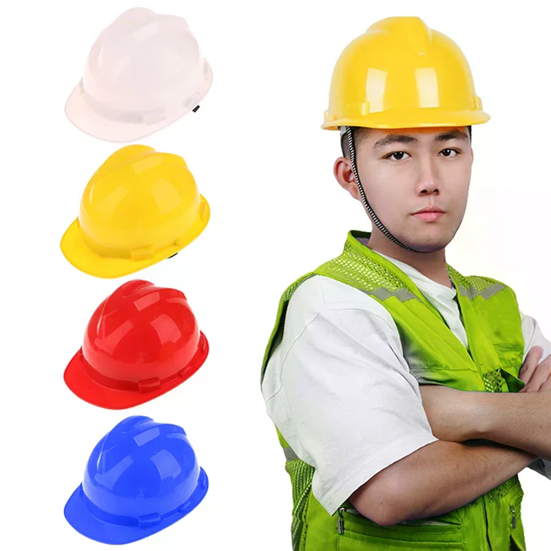 1 Piece Durable Construction High Strength Working Helmet Impact Resistant Shockproof Full Brim Hard Hat Protective Helmet
