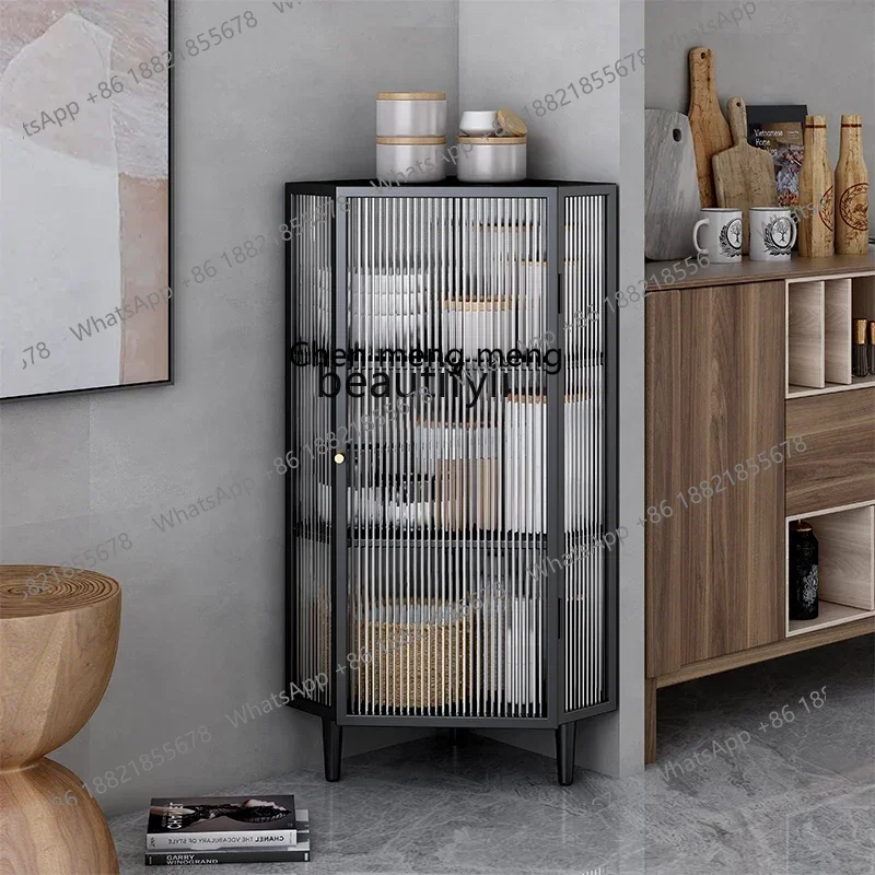 cn8350 LHY zq Corner Shelf Corner Cabinet Living Room Corner Bookcase Triangle Locker Nordic Sideboard Wine Cabinet