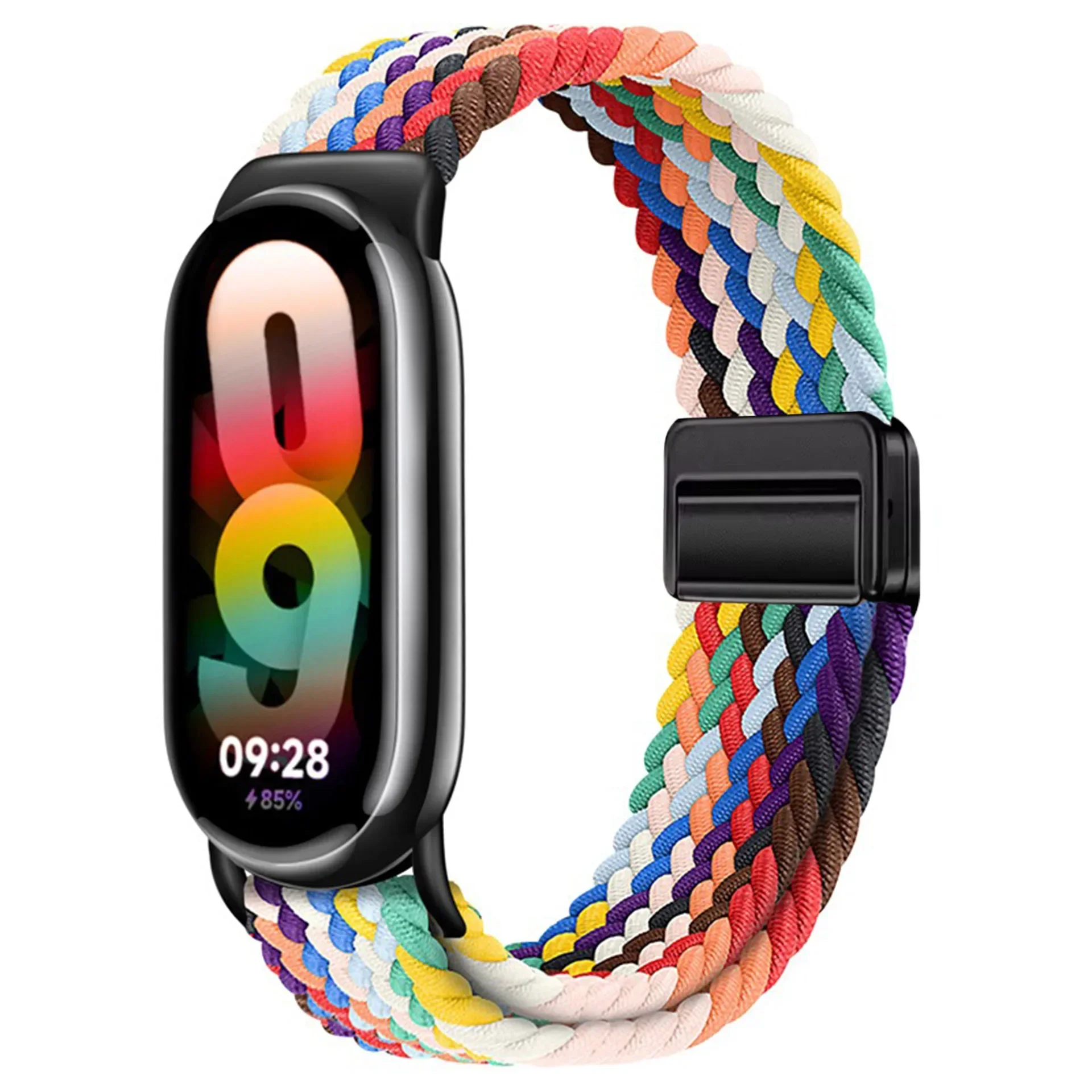 Magnetisches Armband für Xiaomi Mi Band 10 9 8 Zubehör Atmungsaktives Geflochtenes Schlaufenarmband Pulseira Correas Xiaomi Smart Band 10 9 8