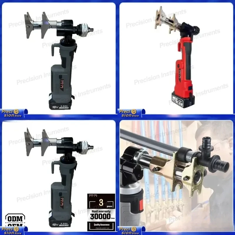 For Hydraulic Pipe Expander Tool 18V Cordless Stainless Steel Tube Bender Flaring Kit for HVAC Plumbing Auto Repair