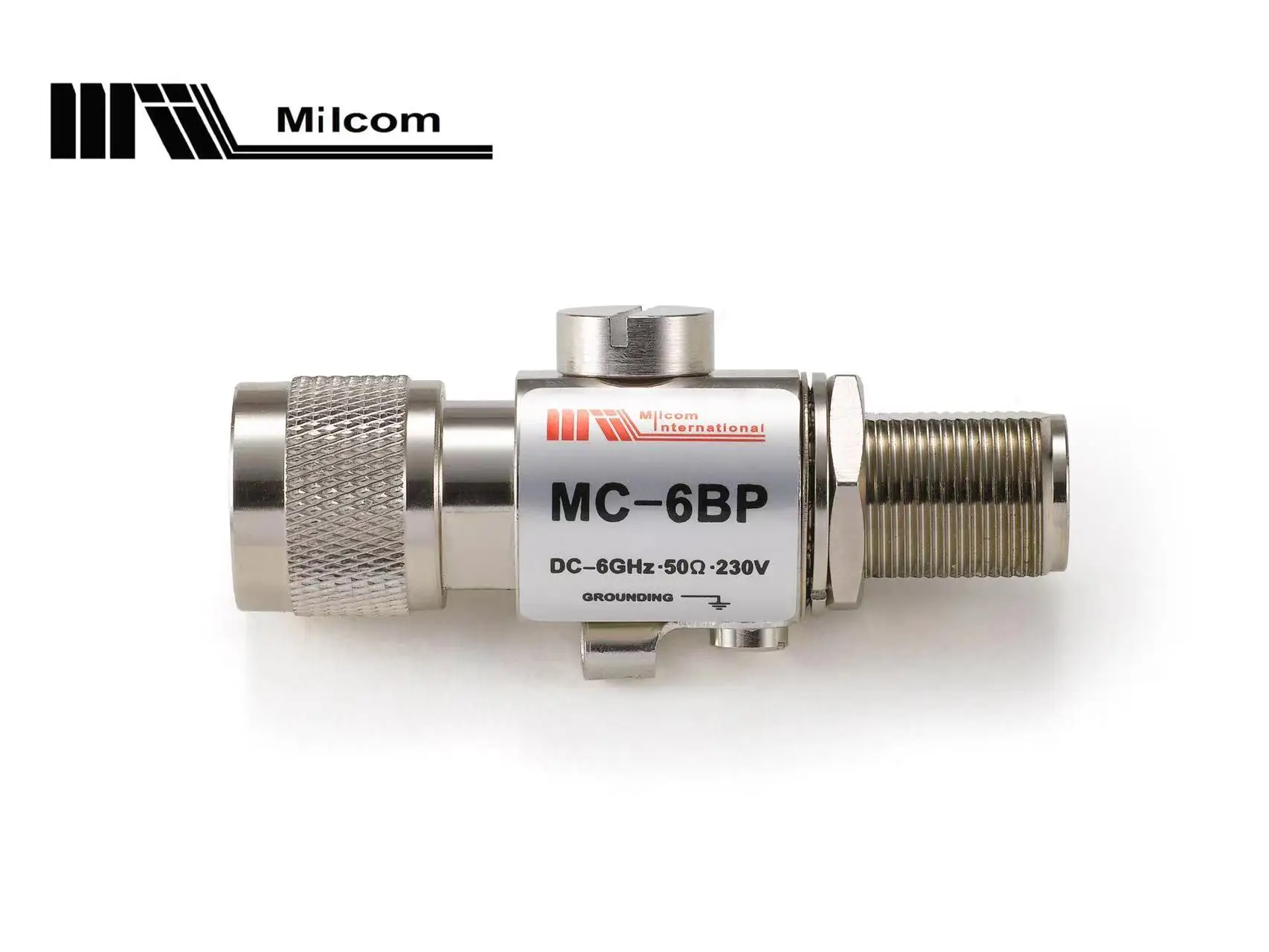 Milcom MC-6BP MC-6BR Lightning Arrestor Coaxial Surge Protector Bulkhead N-Type Male/Female 6GHz for transmitter antenna