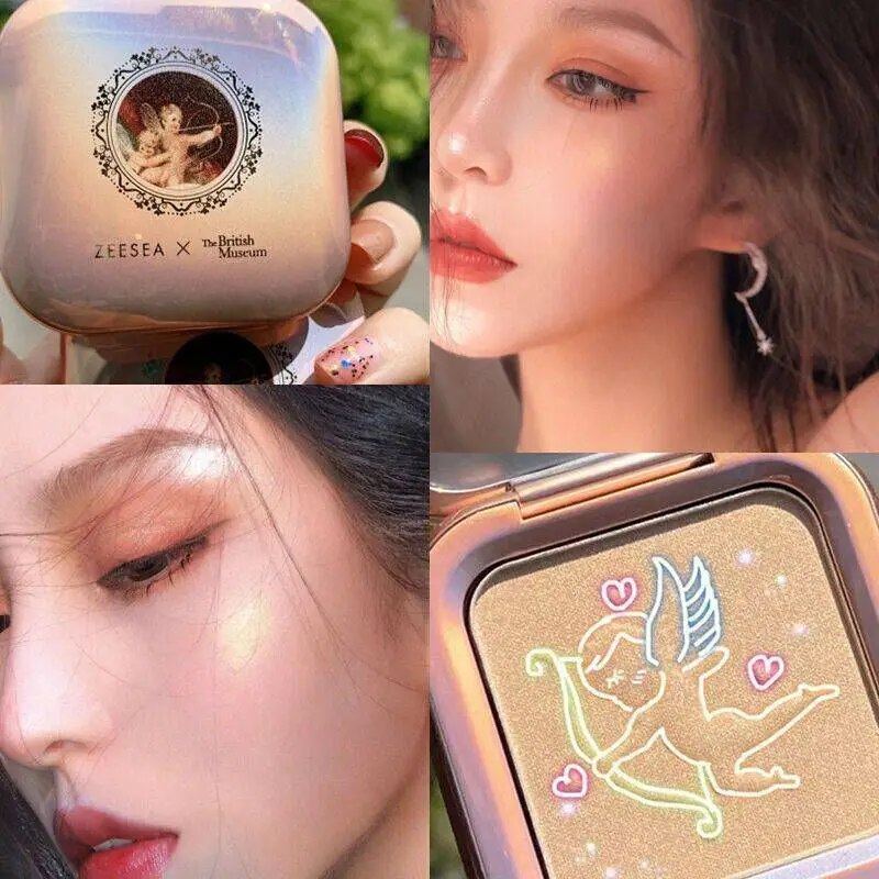 ZEESEA Angel Highlight Makeup Face Pearlized Highlighting Dimensional Contour Multi-Purpose Body Shimmer Makeup Palette