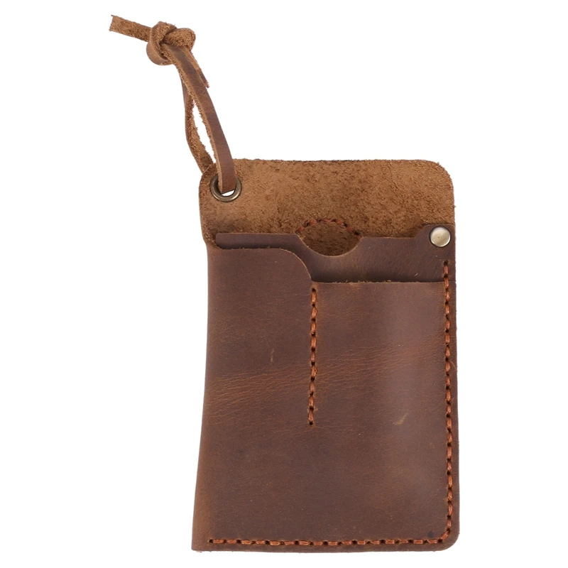●Handmade EDC Organizer Leather Sheath/ Organizer Slip Pouch Case for Flashlight/Multi-Tool/Knife/Pen-A57M