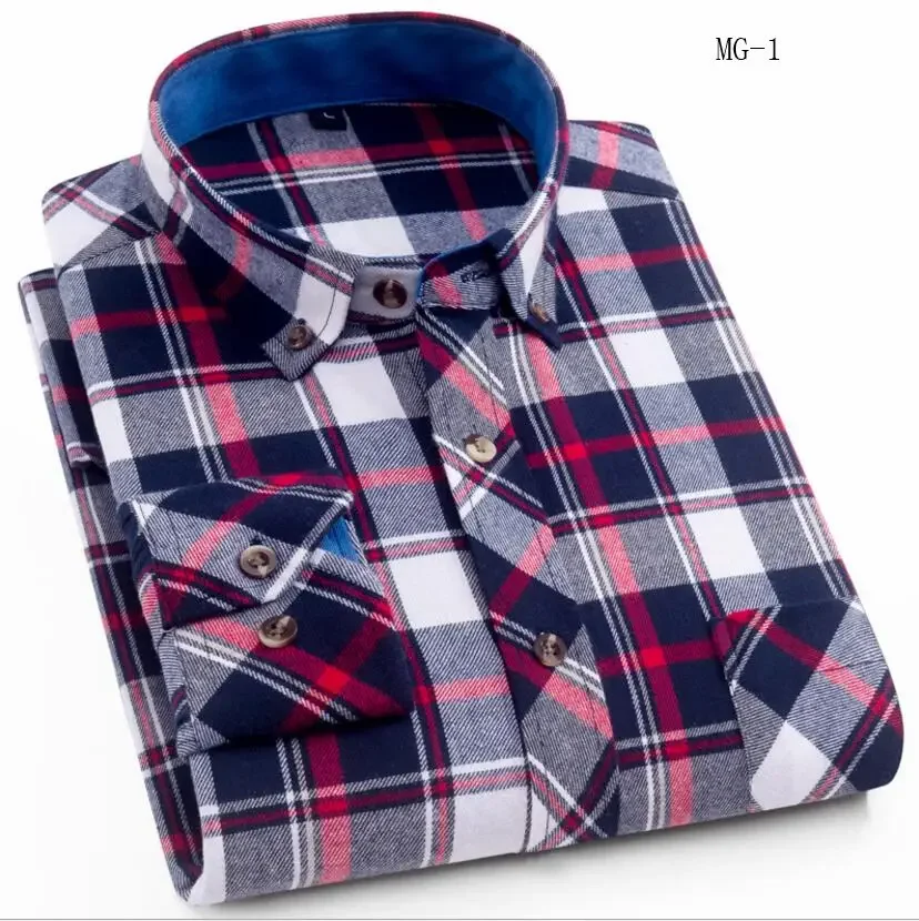 

2024 Cotton Men's Shirts High Quality Long Sleeved Button-down Neck Simplicity Soft Clothes Fashion Men Casual Shirt