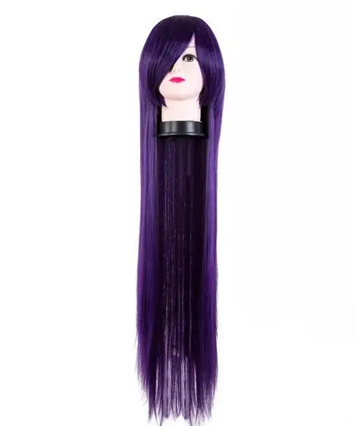 Hair purple diamond blue long synthetic heat-resistant salon party clothing straight wig