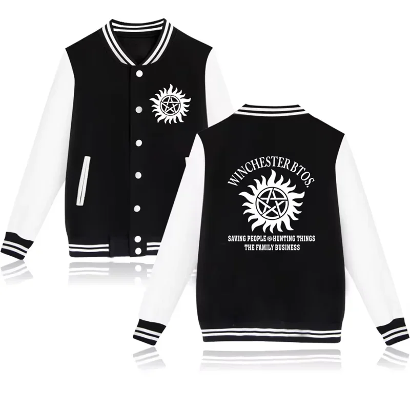 

Winchester btos. Baseball Jacket Women Harajuku cosplay jackets sweatshirt streetwear Boys Girls College coats