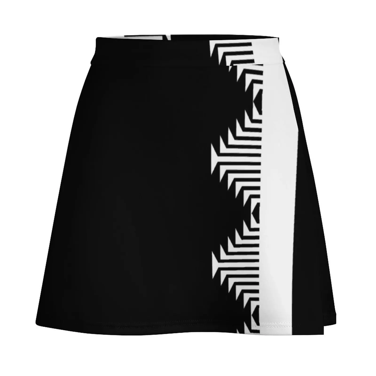 Indigenous Design (Black and White) Mini Skirt women clothes japanese kawaii clothes Woman short skirt