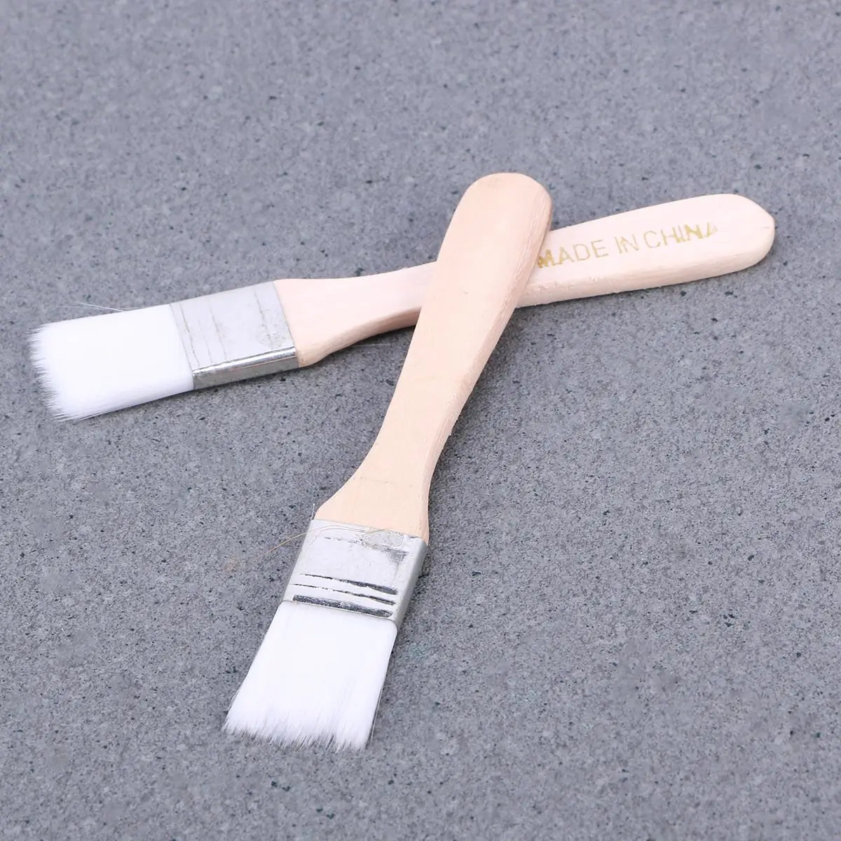 6Pc Chip Wooden Handle Wall Furniture Painting Brush For Stains Varnishes Glues Nylon Thickened Painting Chip Paint