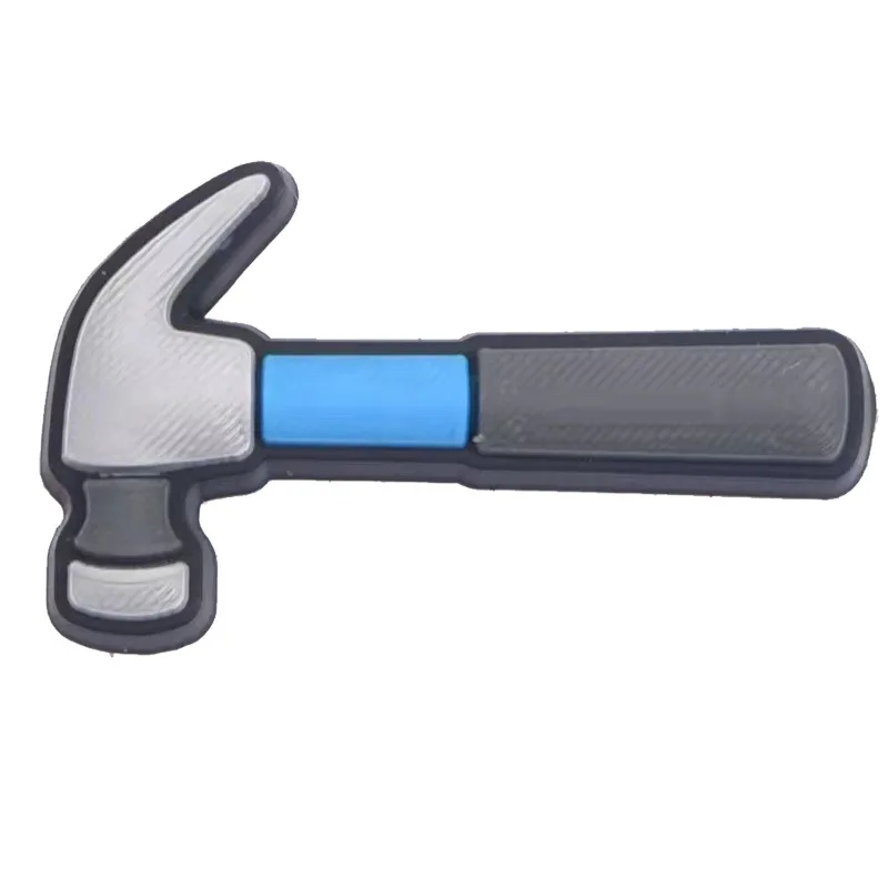 Hot Sale 1 Pcs Tool Pvc Shoe Charms for Crocs Accessories Pin DIY Shoe Bracelet Wristband for Men Party Favor Gifts