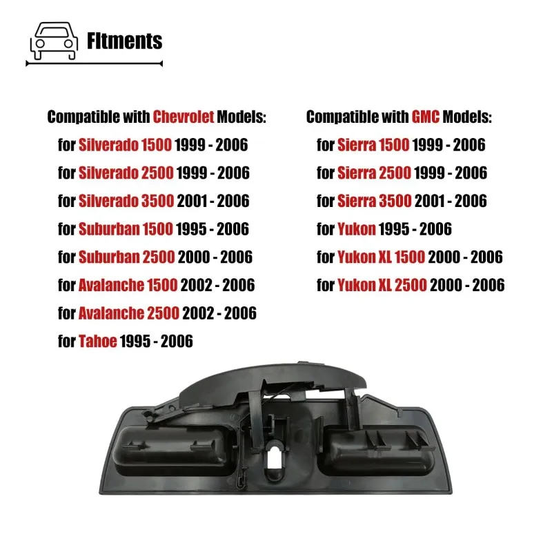 Durable-Armrest Latch Lid 11098014 For Center Console Jump Seat Fit For GMC Sierra Yukon Avalanche 1995-2006