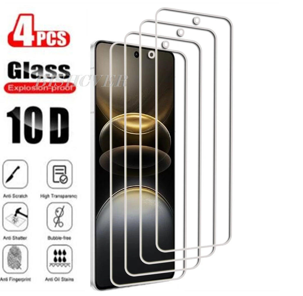 4Pcs Tempered Glass For Vivo X100s 6.78