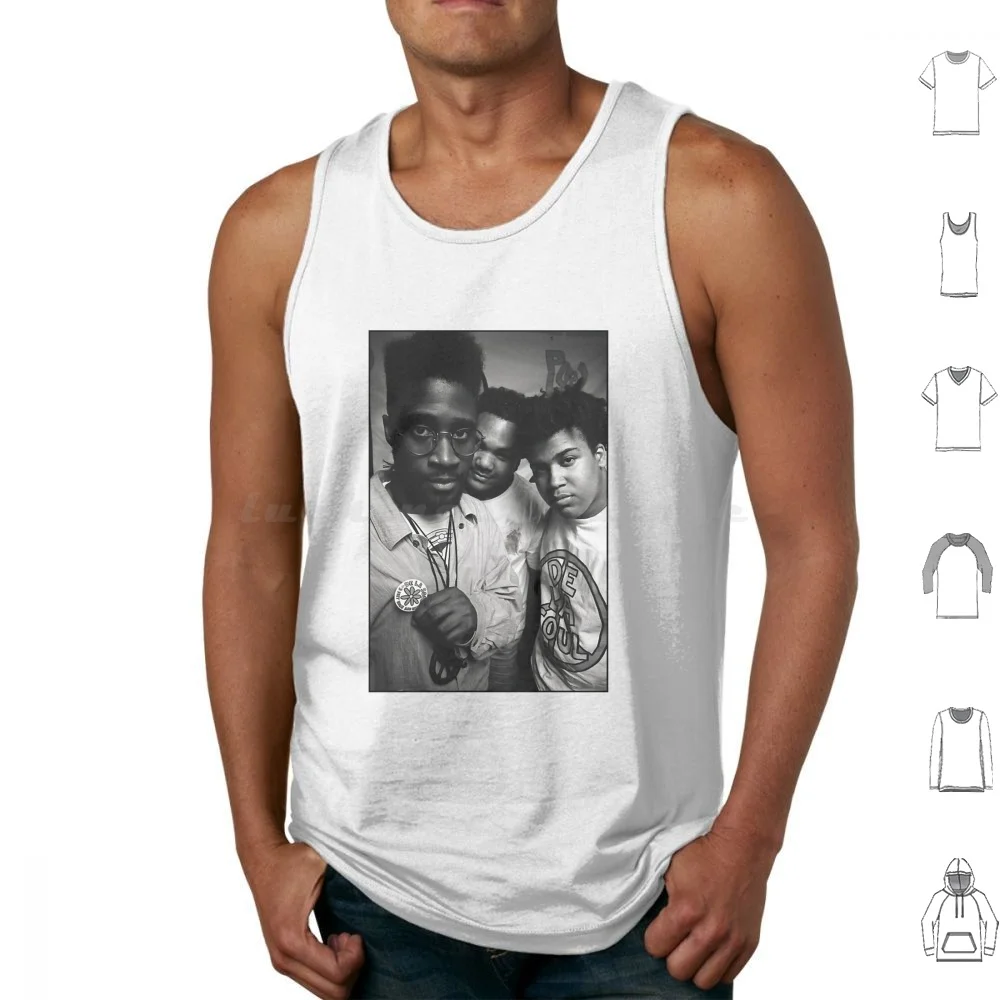 Creative Sparkling Poetic De La Soul Classic Fans Tank Tops Print Cotton Creative Sparkling Poetic De La Soul Classic Fans