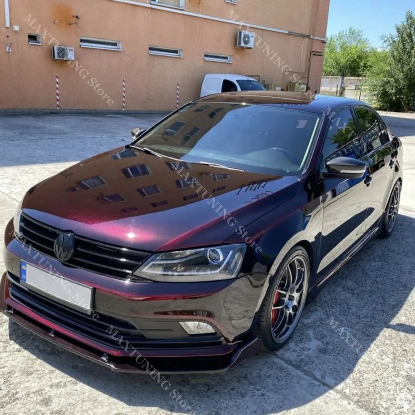 

Gloss Front Bumper Splitter for VW Jetta A6 MK6 TSI TDI Facelift 2014 2015 2016 2017 Sedan Spoiler Lip Body Aero Kit Tuning