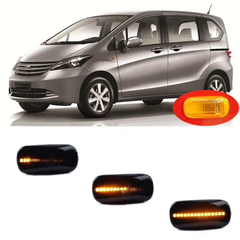 for Honda Freed 2010 2011 2012 2013 2014 2015 Dynamic LED Indicator Side Marker Turn Light Signal Lamp