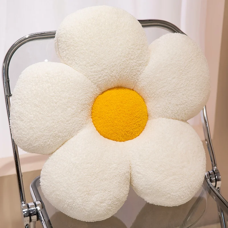 Cuscino Morbidissimo a Forma di Fiore in 4 Colori, Cuscino Decorativo Nordico Realistico, Morbido Cuscino a Forma di Girasole per Ragazze