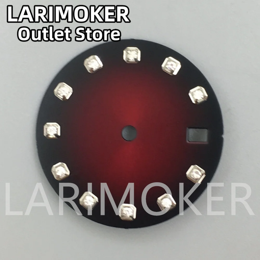 LARIMOKER-Acessórios de Relógios, Movimento Dial Fit NH35, 03:00, Branco, Preto, Vermelho, Azul, Verde, Prata, Ouro, Diamond Index, 29mm