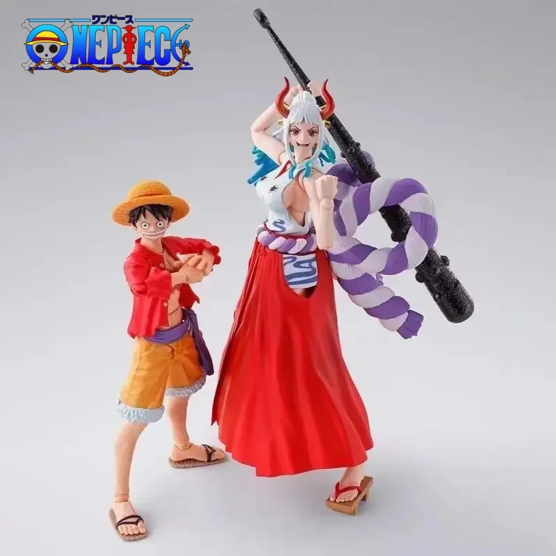 

Bandai One Piece S.H.Figuarts Anime Yamato Ghost Island Crusade Assembly Anime Figures Pvc Statue model Cartoon Decor Toy Gift