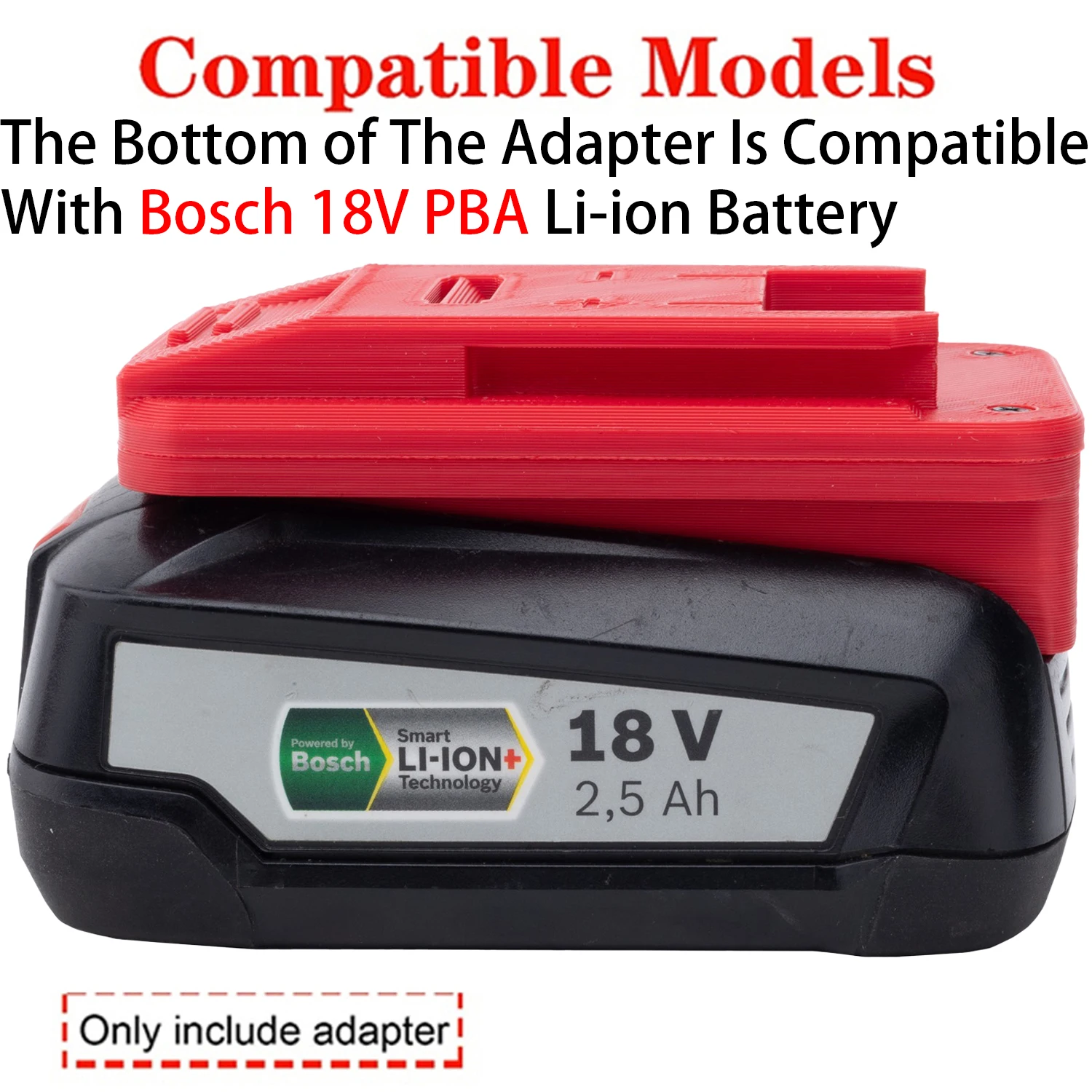 Adapter Converter For Einhell OZTIO 18V Li-ion Tool to Bosch 18V PBA Li-ion Battery Adapter Converter Power Tool Accessory