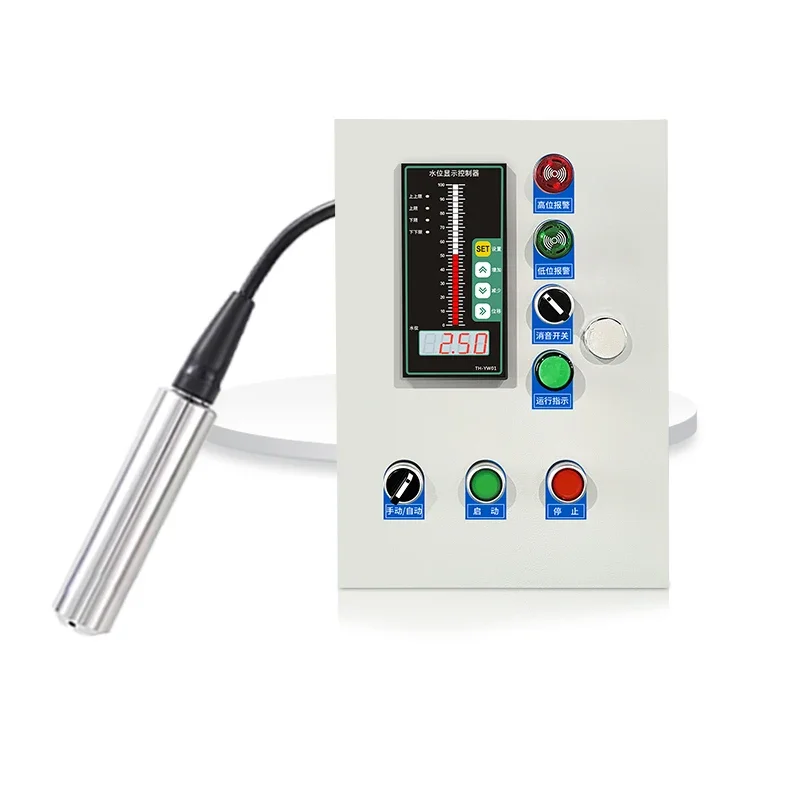 

Tank Water Submersible Level Controller for level measurement with Alarm 4-20ma Output 0-5v Analog RS485 Liquid Level Sensors