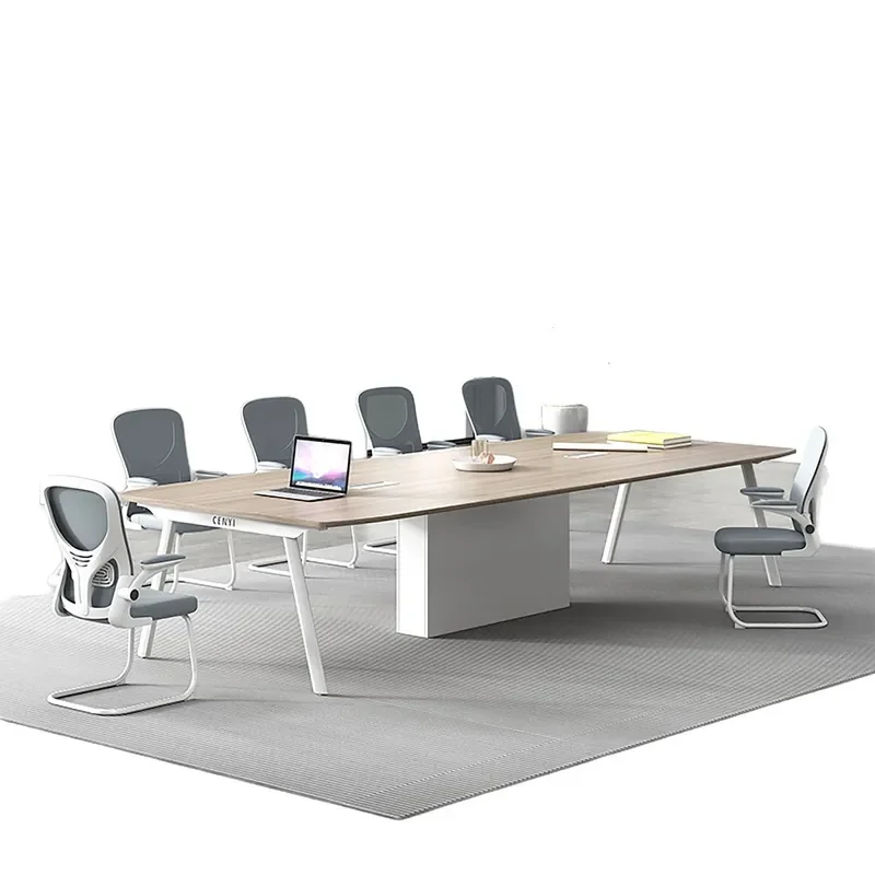 for Simple Modern Conference Table Long Large Meeting Room Training Staff Negotiation Office Desk and Chair Combination
