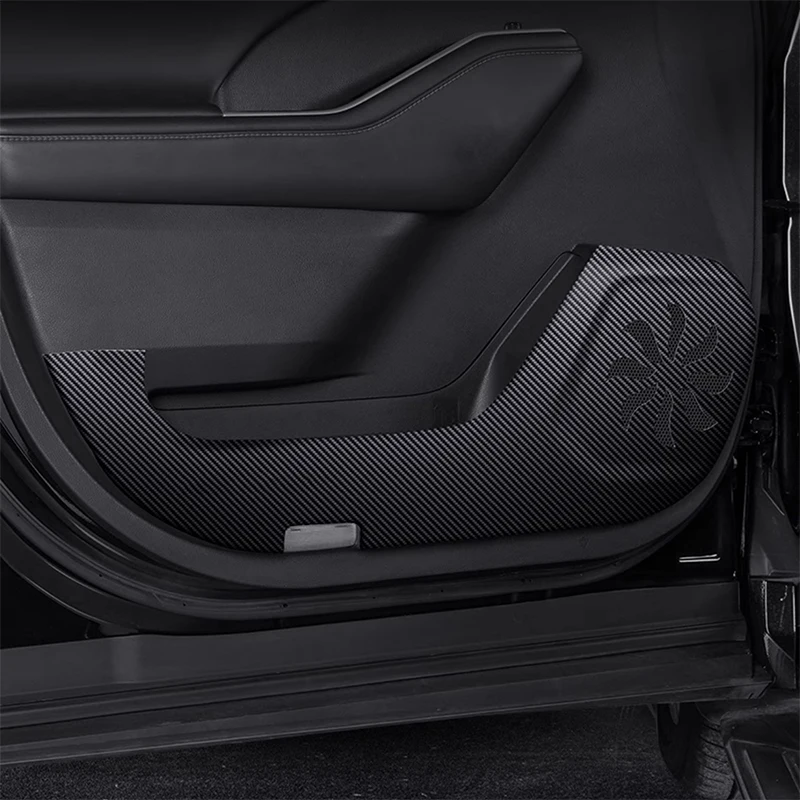 

For Toyota Highlander Kluger XU70 2021-2026 PU Leather Car Door Anti Kick Pad Protection Stickers Cover Protector Trim Film
