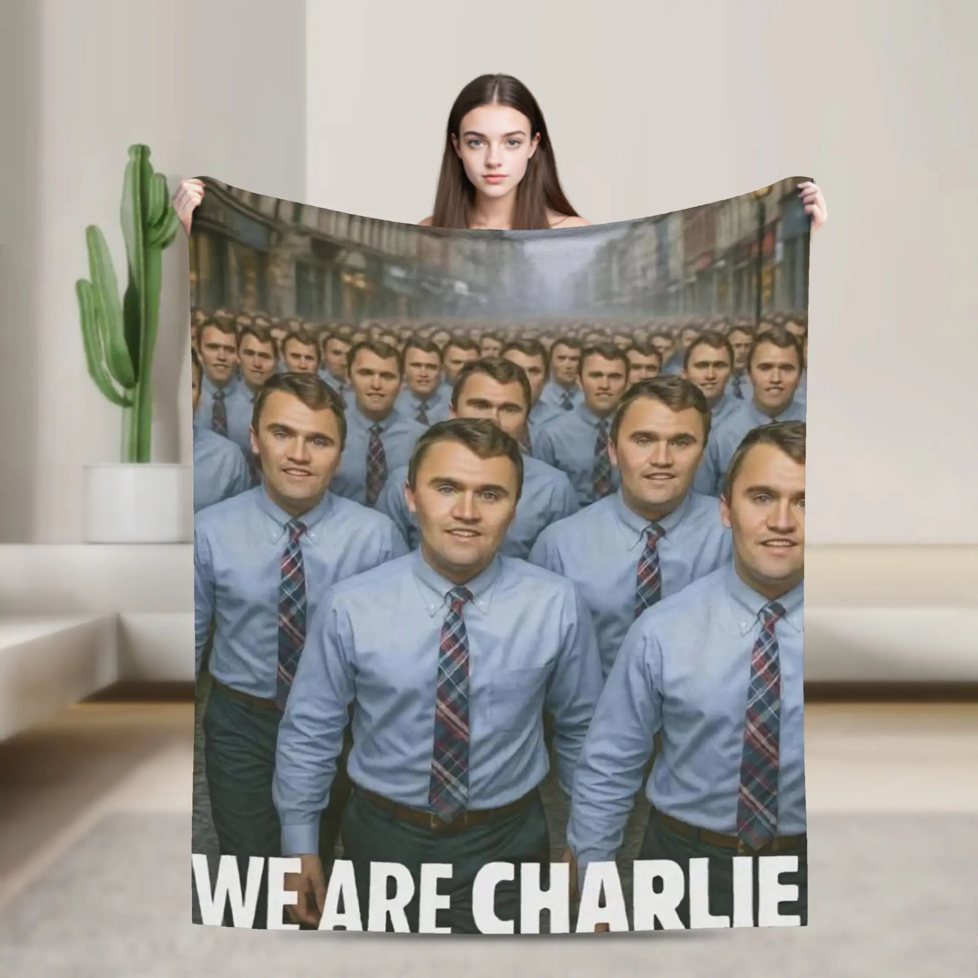 Charlie Kirk Angelic Advocate Blanket Multi-size Soft Fuzzy Plush  Throw Blankets for Couch Sofa and Bed
