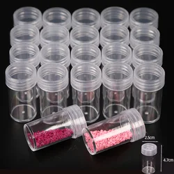 5/10/30Pcs Bottle Diamond Painting Accessories Tools Storage Container Clear Plastic DIY Bead Mosaic Storage Container Case