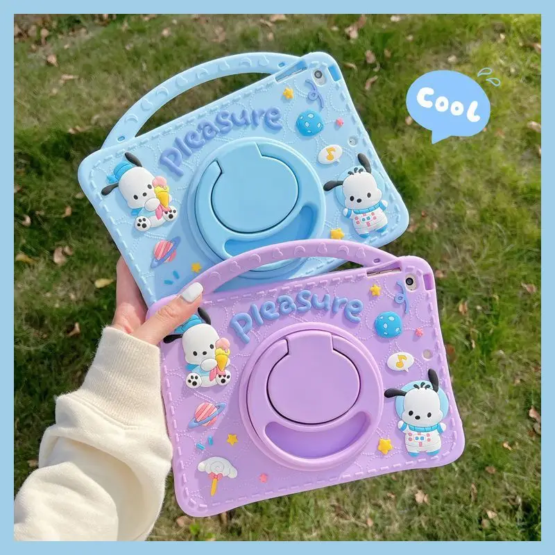 

Cartoon Sanrio Pochacco Melody Case For Huawei MatePad 11 2023 Pro MatePad SE 10.4 M6 10.8 Silicone Stand Tablet Cover