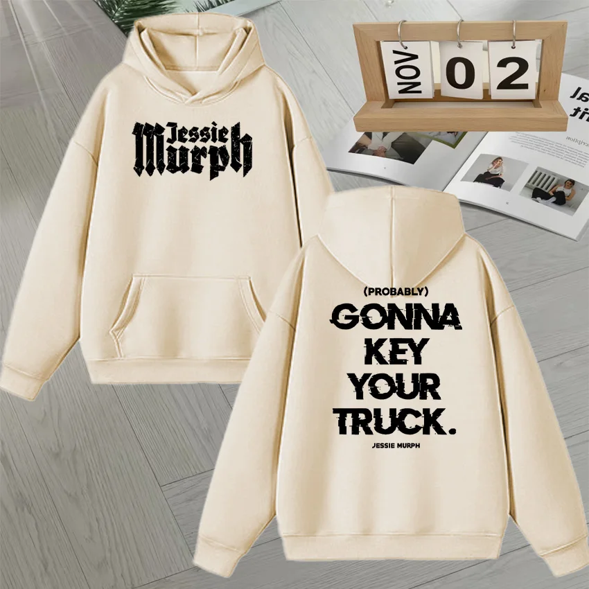 Hot Jessie Murph Double Sided Print Sweatshirt Fleece Autumn Winter Men Women Long sleeve Hoodie Fashion popular Unisex Pullover