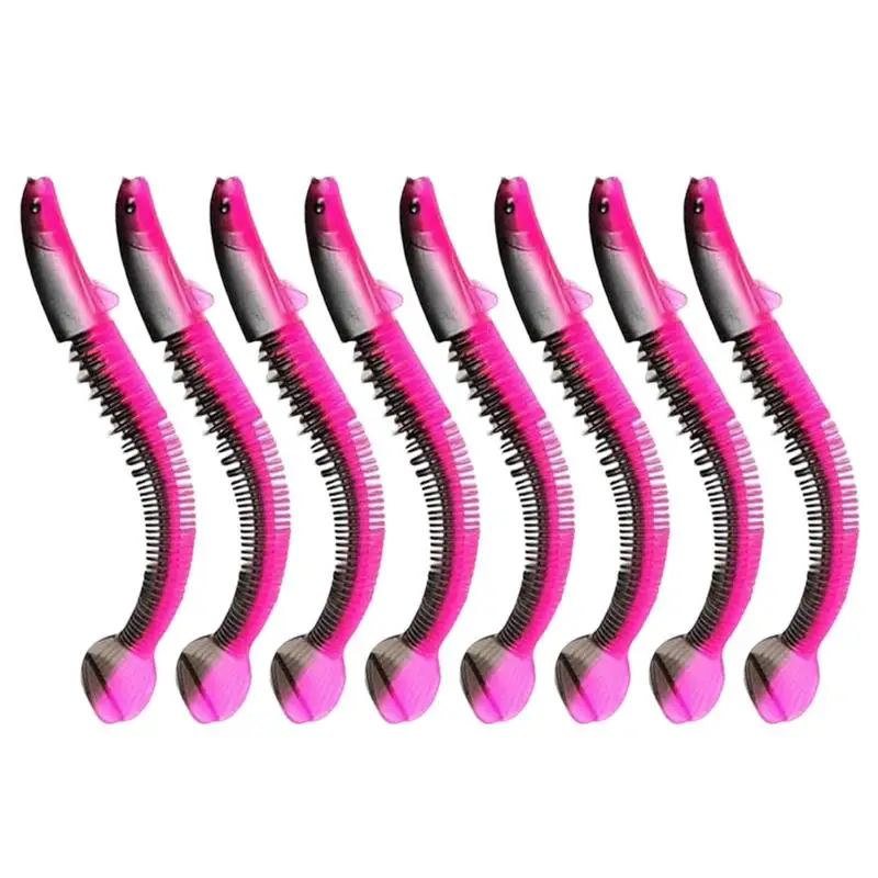 Soft Baits Kit 8pcs Realistic Bass Lures Fishing Lures Bass Creative Fishing Bait For Anglers