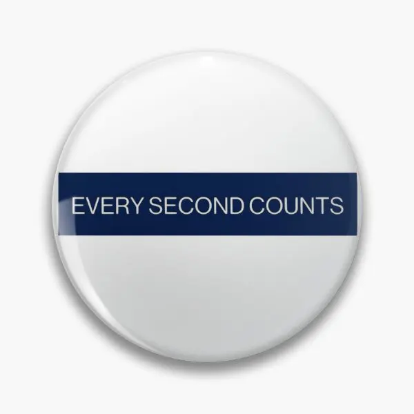 Every Second Counts  Soft Button Pin Brooch Badge Clothes Funny Lapel Pin Cartoon Collar Lover Cute Decor Gift Fashion Jewelry