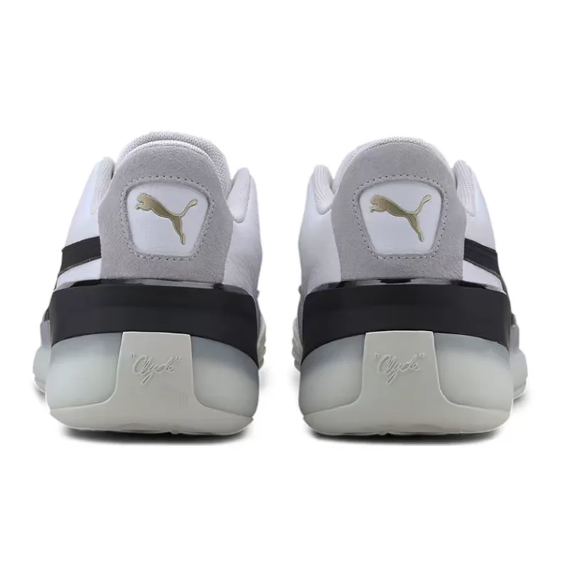 PUMA Clyde Hardwood Team: Breathable, flexible, slip-resistant, durable, and lightweight low-top basketball shoes 193663-01