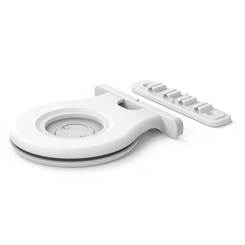 شماعات حامل مثبتة على الحائط لمكبر الصوت الصغير ، مكبر الصوت الذكي ، حامل منفذ ، قوس موفر للمساحة ، رف جداري مع كابل