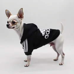Adidog-Sudadera con capucha de algodón para perros pequeños, medianos y grandes, chaqueta cálida de dos patas para mascotas, gran oferta, ropa para mascotas, XS-5XL