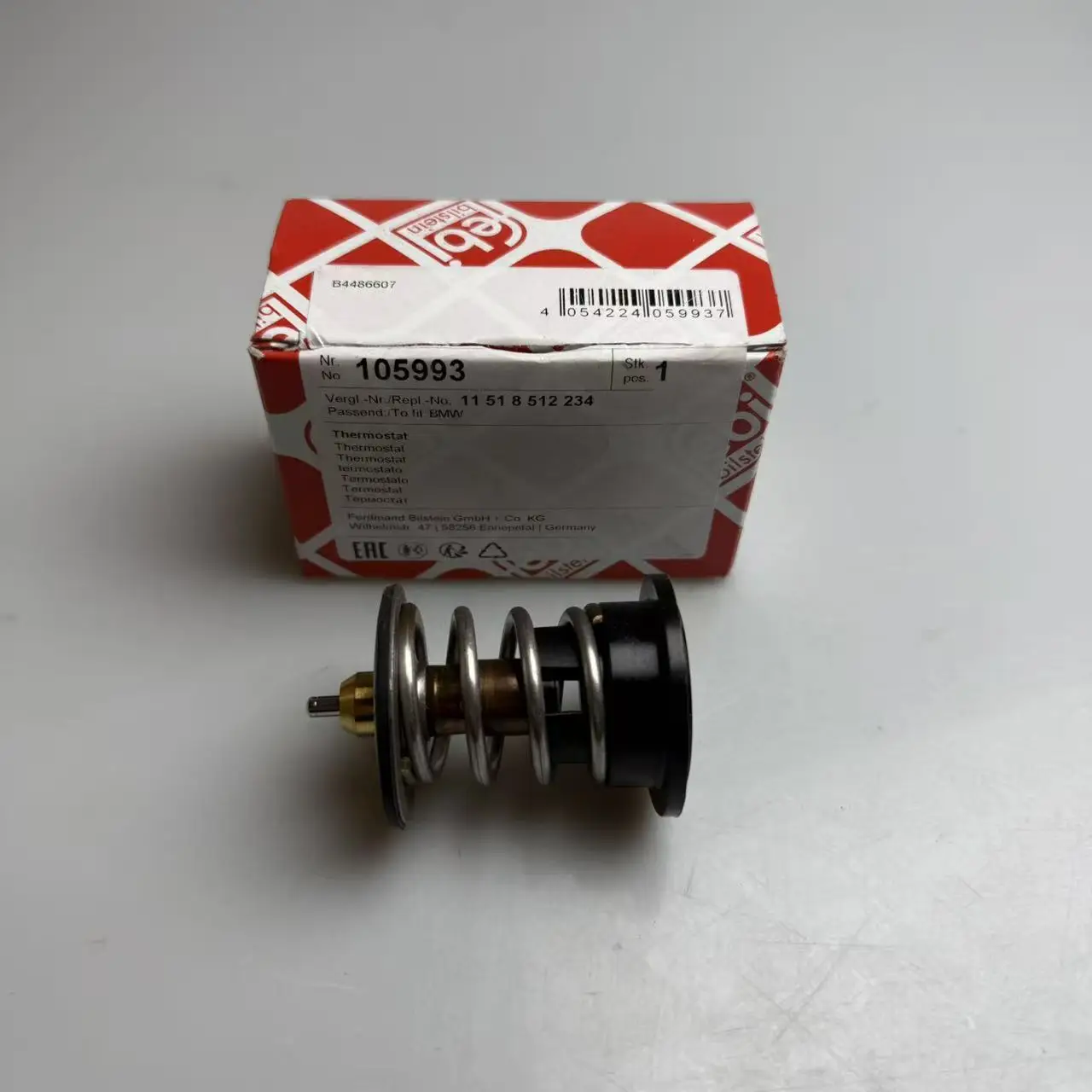 OEM 11518512234 FEBI Auto Cooling System Engine Coolant Thermostat for BMW E90 F30 F80 F10
