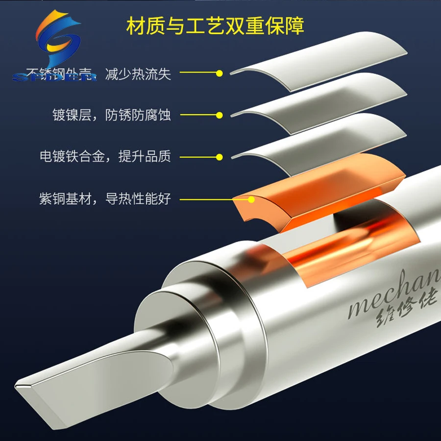 Soldering Iron Lead Free Tips  900M Fly Line Welding Remove Glue Tip for 936 Rework Station Soldering Bit Repair Tool MECHANIC