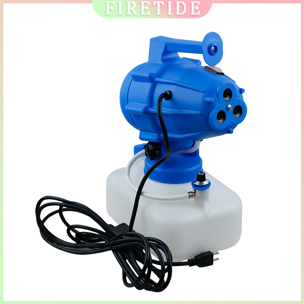 1200W Electric Ultra-Low Volume Sprayer 5L Capacity 3-Nozzle Option 110V/220V Plug Available for Cold Mist Application