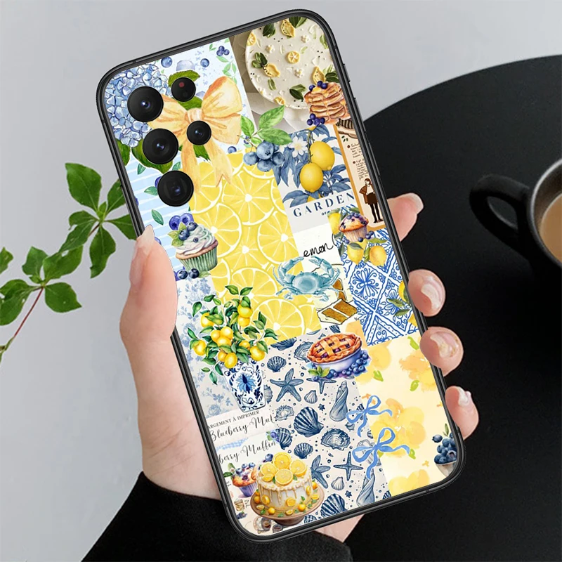 

Ocaen Beach Lemon FlowerCase For Samsung Galaxy A55 A16 A56 A36 A23 A35 A15 A53 A54 A33 A34 A25 A05S A52 A52S A14 A13 A71