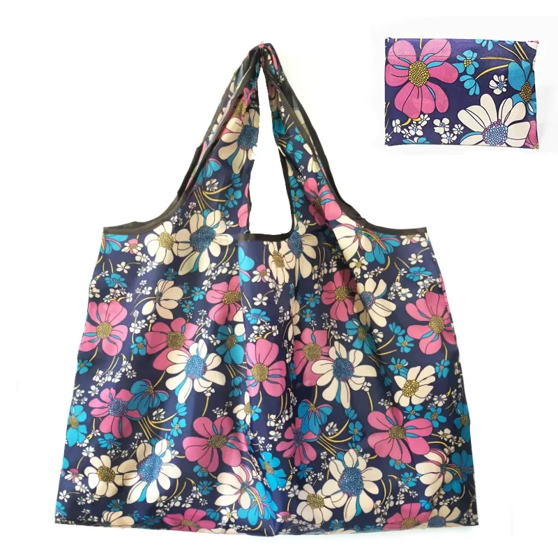 Versatile Folding Shopping Bag, Large Capacity Travel Tote Bag, Fashion Reusable Grocery Bag