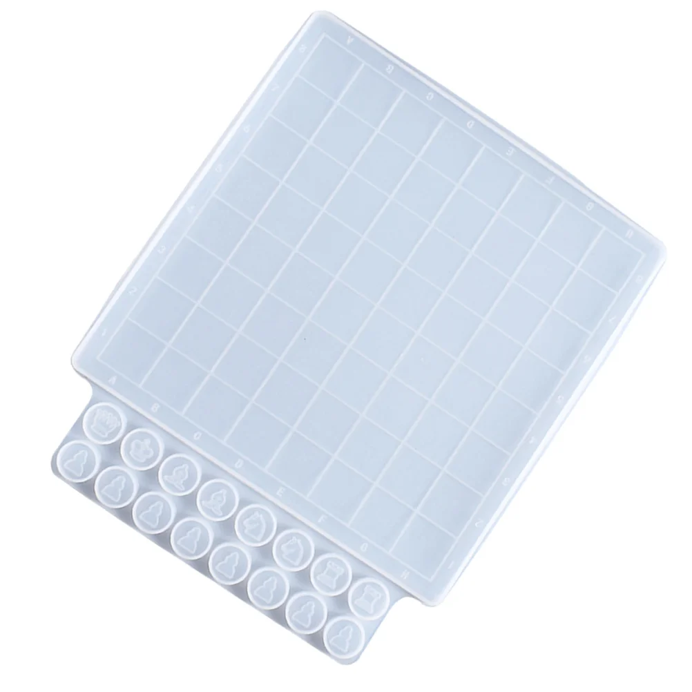 Chess Silicone Mold Fudge Candy DIY Resin Molds Epoxy Checkers Casting Silica Gel Board Game