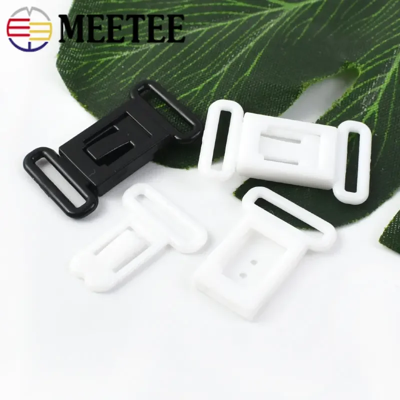 100/200/300/500Sets 12.5mm Plastic Bra Strap Clip Adjust Buckle Closure Bikini Slider Connector Underwear Sewing Tool Accessory