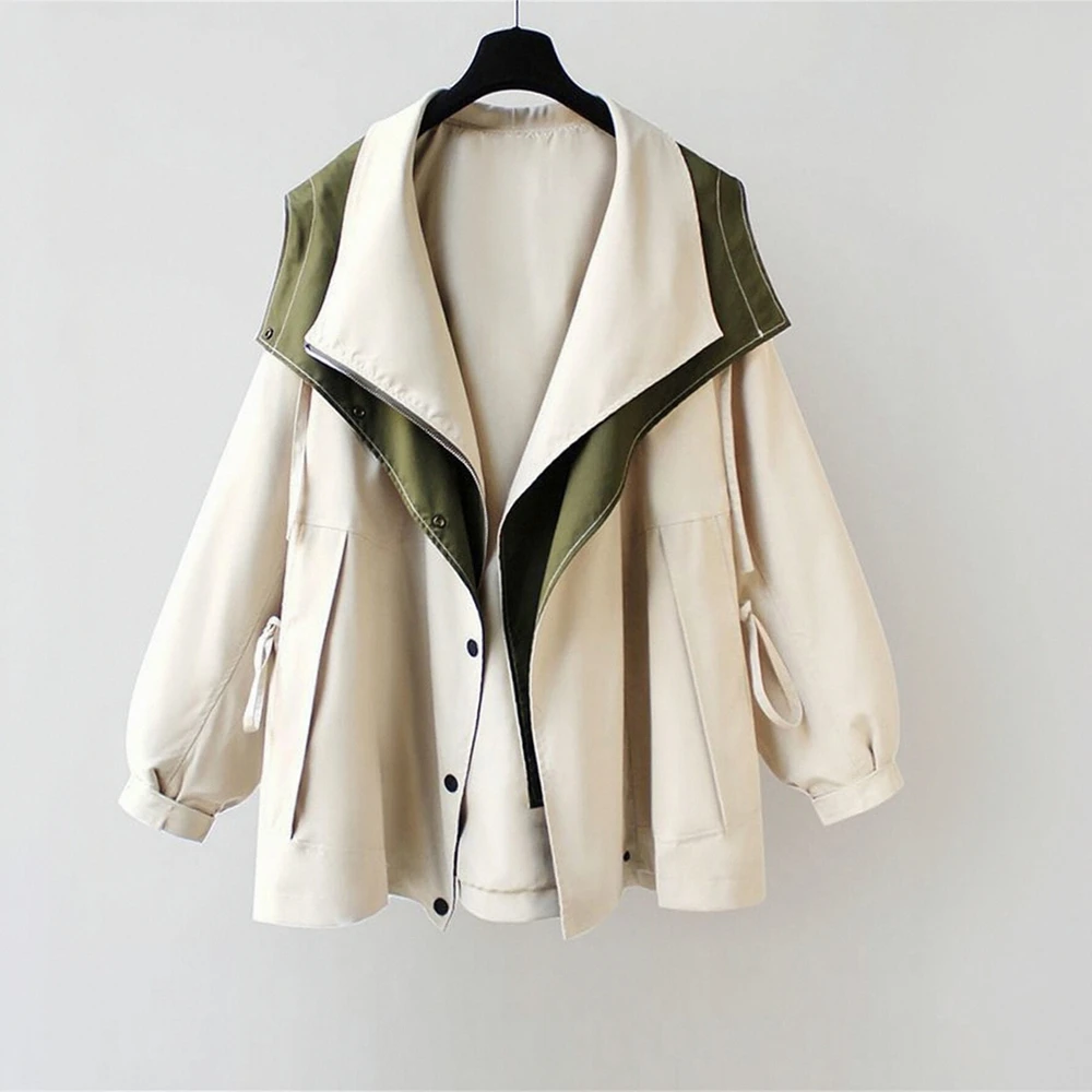 

Женский элитный плащ с узкой талией, повседневное модное пальто средней длины в корейском стиле на зиму и осень