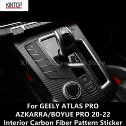 For GEELY ATLAS PRO/AZKARRA/BOYUE PRO 20-22 Interior Carbon Fiber Pattern Sticker