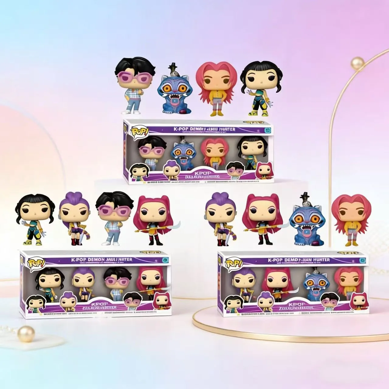 Muñecos de Anime K-Pop Demon Hunter Populares en 2026, Funko Pop, Figuras de Personajes Rumi Mira Zoi, Regalos de Cumpleaños, Regalos para Fan Clubs