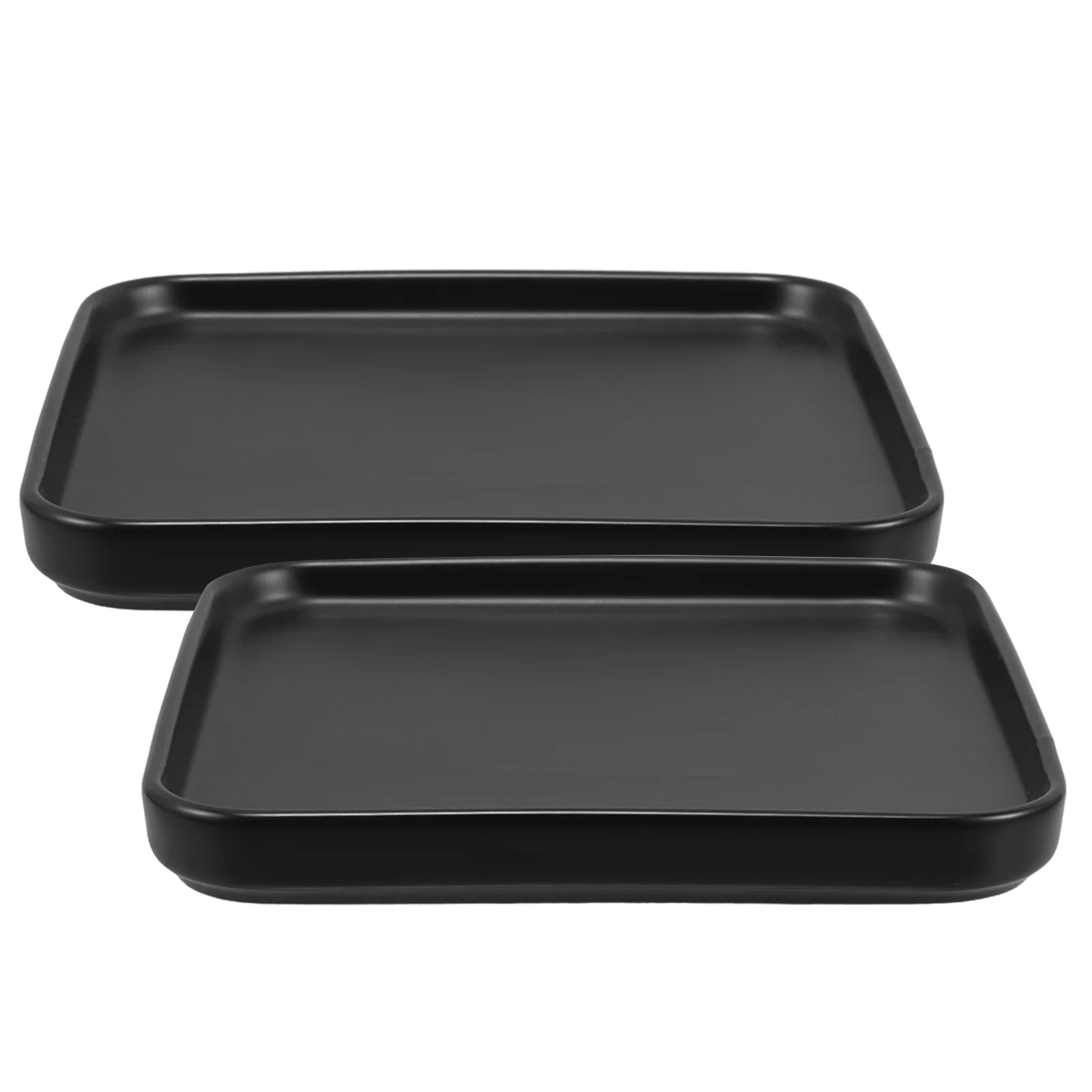 

2Pcs Square Plates Nordic Style Ceramic Dinner Plates Steak Serving Platters for Parties Breakfast Dessert Steak Platter