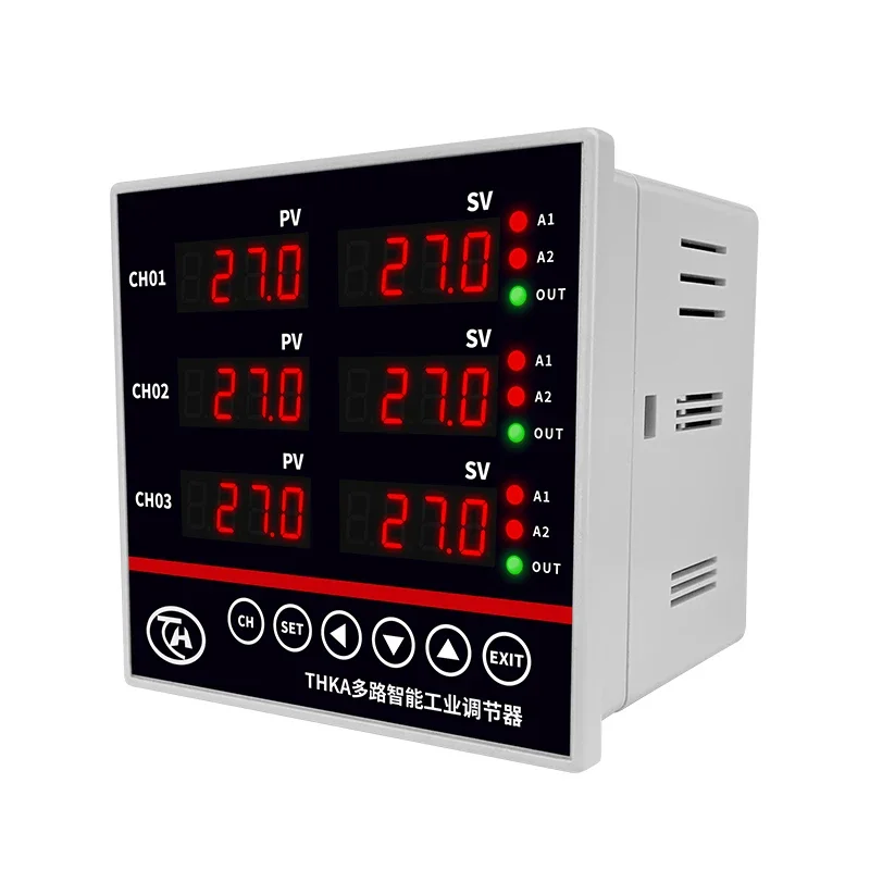 

3.5 inch touch screen paperless recorder, temperature pressure liquid level flow humidity USB recorder 6 channels